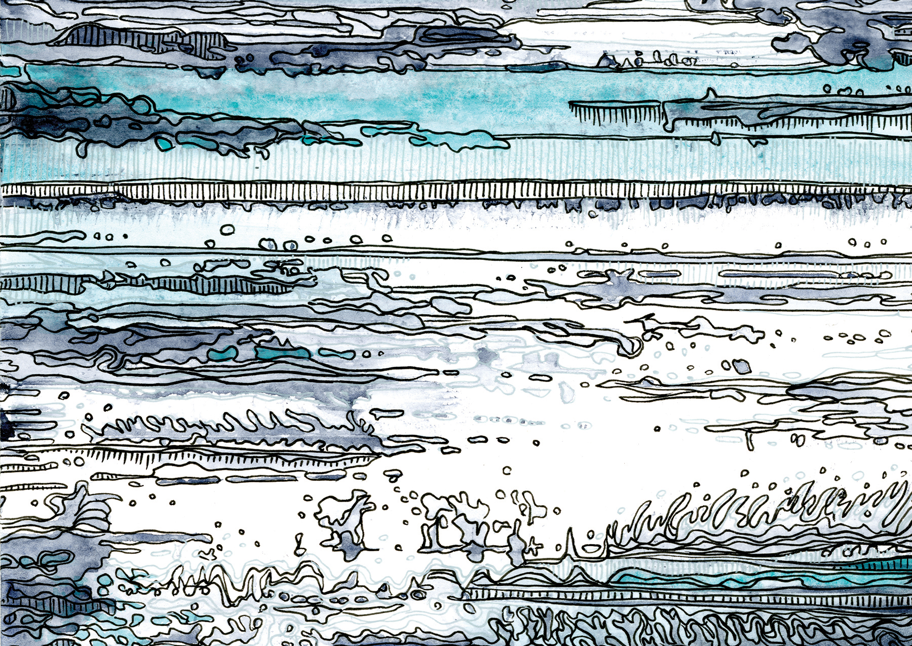 Abstract Oceans Card Set - Image 5