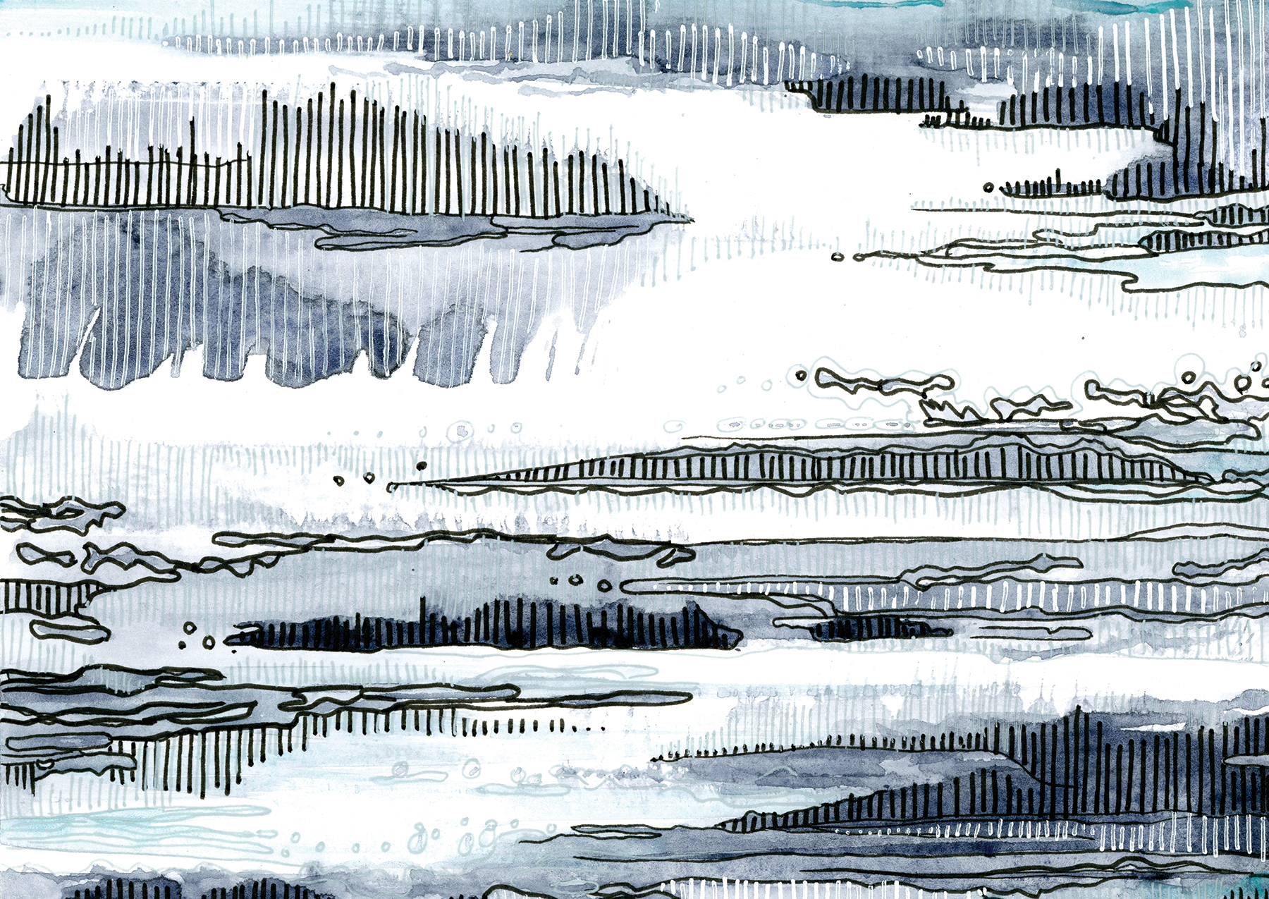 Abstract Oceans Card Set - Image 2