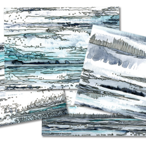 Abstract Oceans Card Set